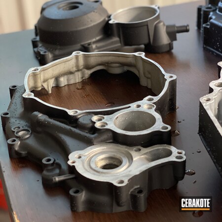 Powder Coating: Motor,ATV,Armor Black H-190,Automotive,Yamaha