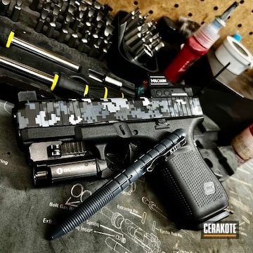 Cerakoted Digital Camo Glock In H-345, H-234, H-213 And H-146