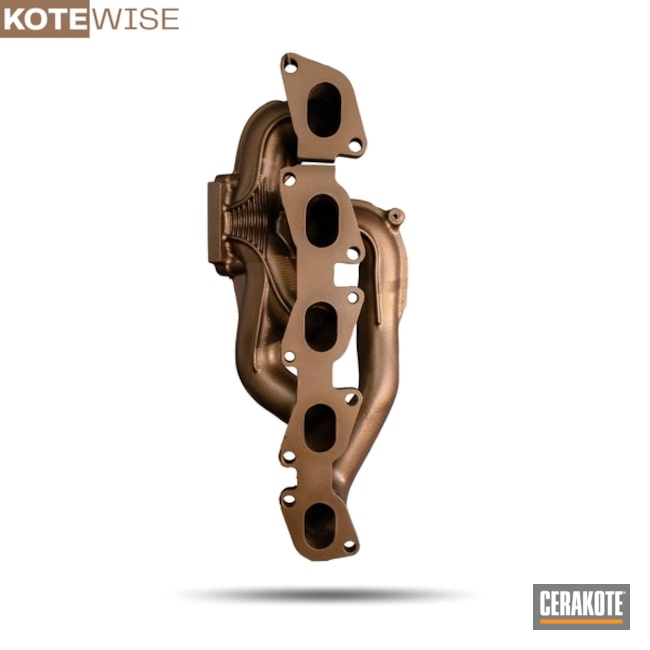 Cerakoted Burnt Bronze Automotive Exhaust