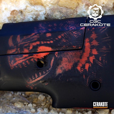 Powder Coating: Laser Engrave,Dragon,Rifle Stock,Dragonskin,S.H.O.T,Cerakote,Hunting Rifle,Knight,Dragon Scale Camo,Rifle Barrel,O.D. Green H-236,Sword,FIREHOUSE RED H-216,Laser,Rifle,Bolt Action Rifle,Swords,Rifle Chassis,Graphite Black H-146,Muzzle Brake,Sword and Shield,Certified Applicator,Custom Rifle Build,Tactical Rifle