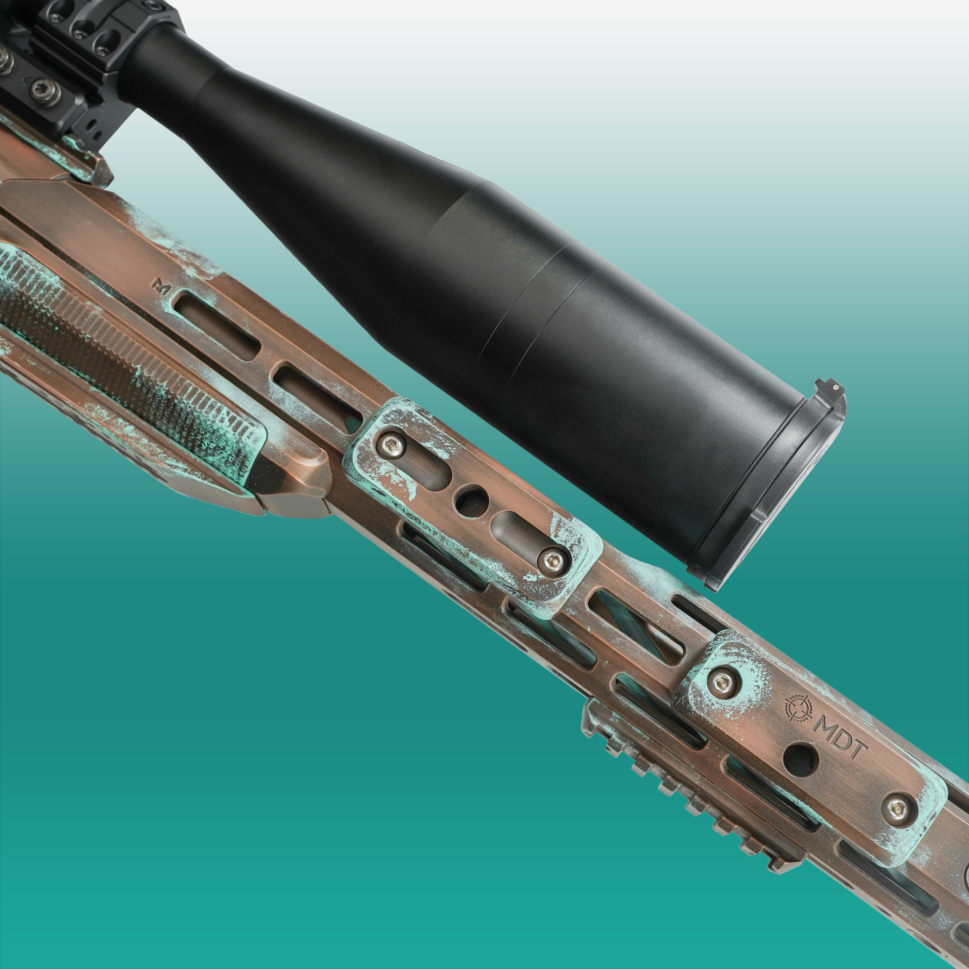 Chipped Coating Rifle Rifle coated in H-347 | Cerakote