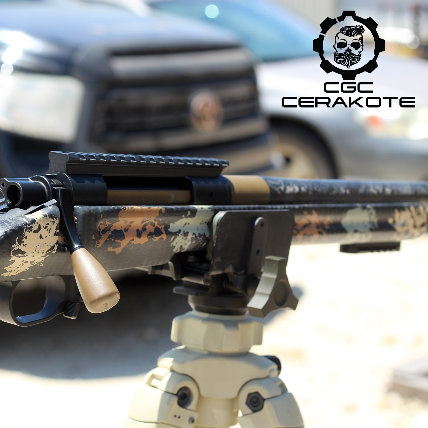 Chipped Coating Rifle Custom Cerakote on This 7mm Bolt Action Rifle | Cerakote