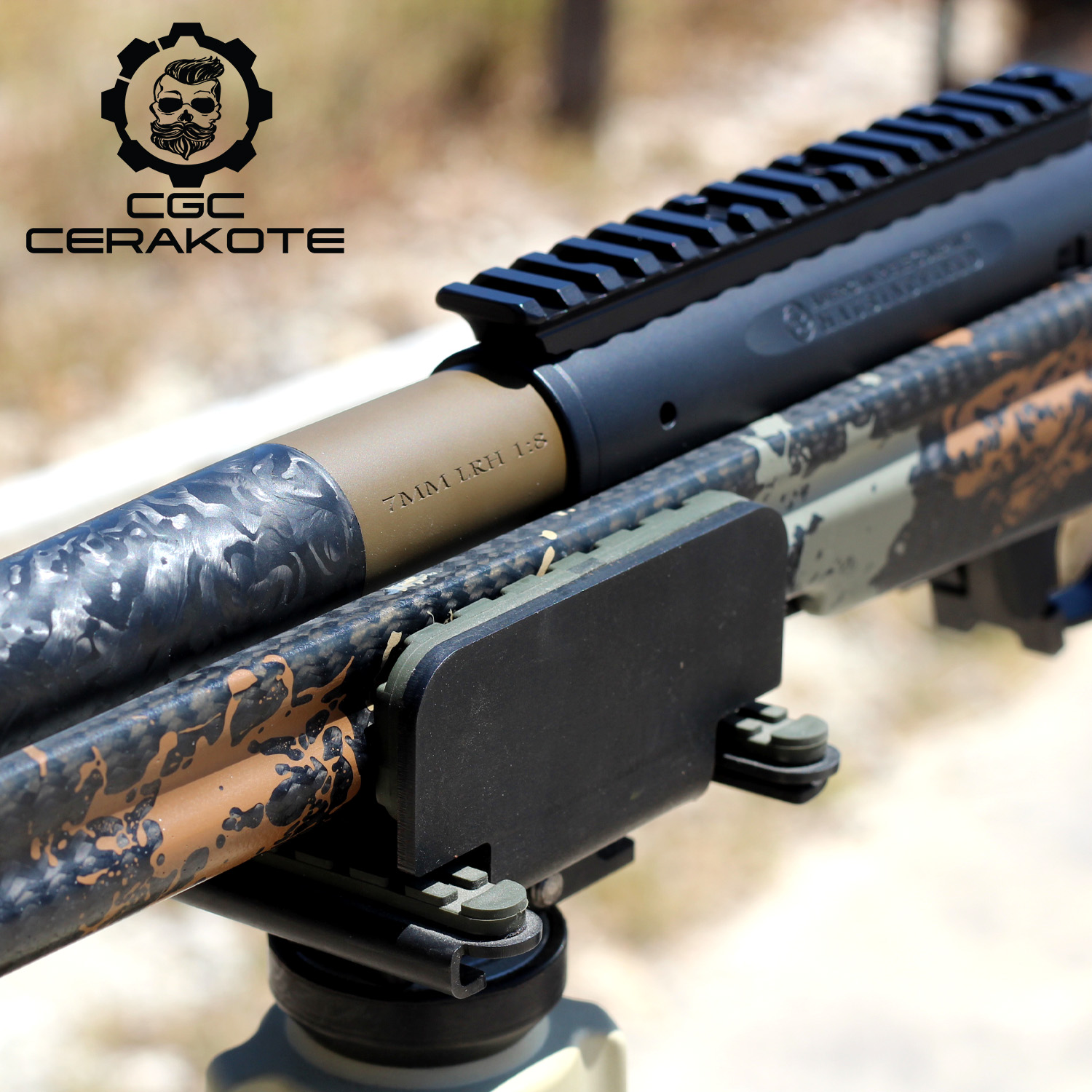 Custom Cerakote on This 7mm Bolt Action Rifle | Cerakote