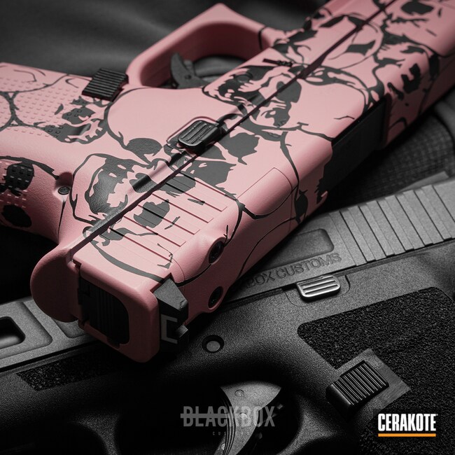 Cerakoted: Glock 48,S.H.O.T,Bazooka Pink H-244,Pistol,Glock