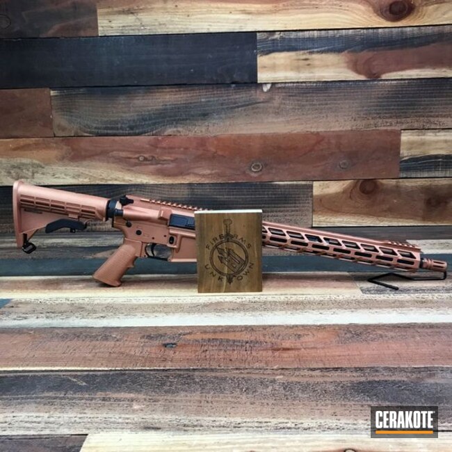 Cerakoted Copper Ar Rifle