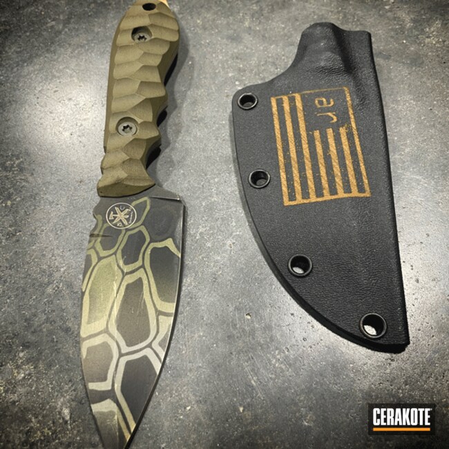 Custom Kryptek Knife