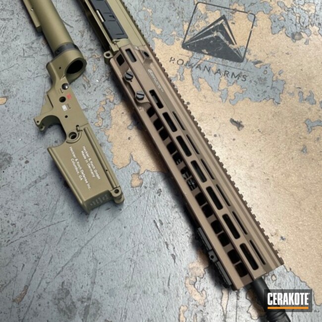 Cerakoted Burnt Bronze And Fde Tactical Rifle
