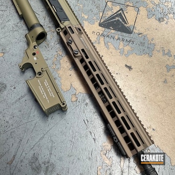 Cerakoted Burnt Bronze And Fde Tactical Rifle