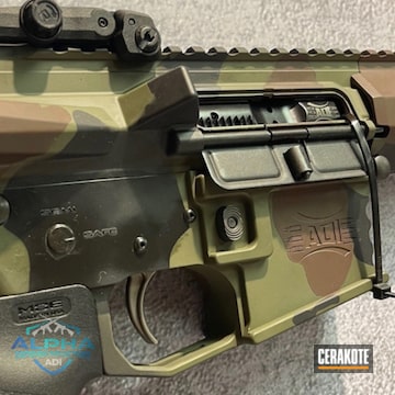 Cerakoted Armor Black, Sniper Green And Barrett® Bronze Ar Rifle