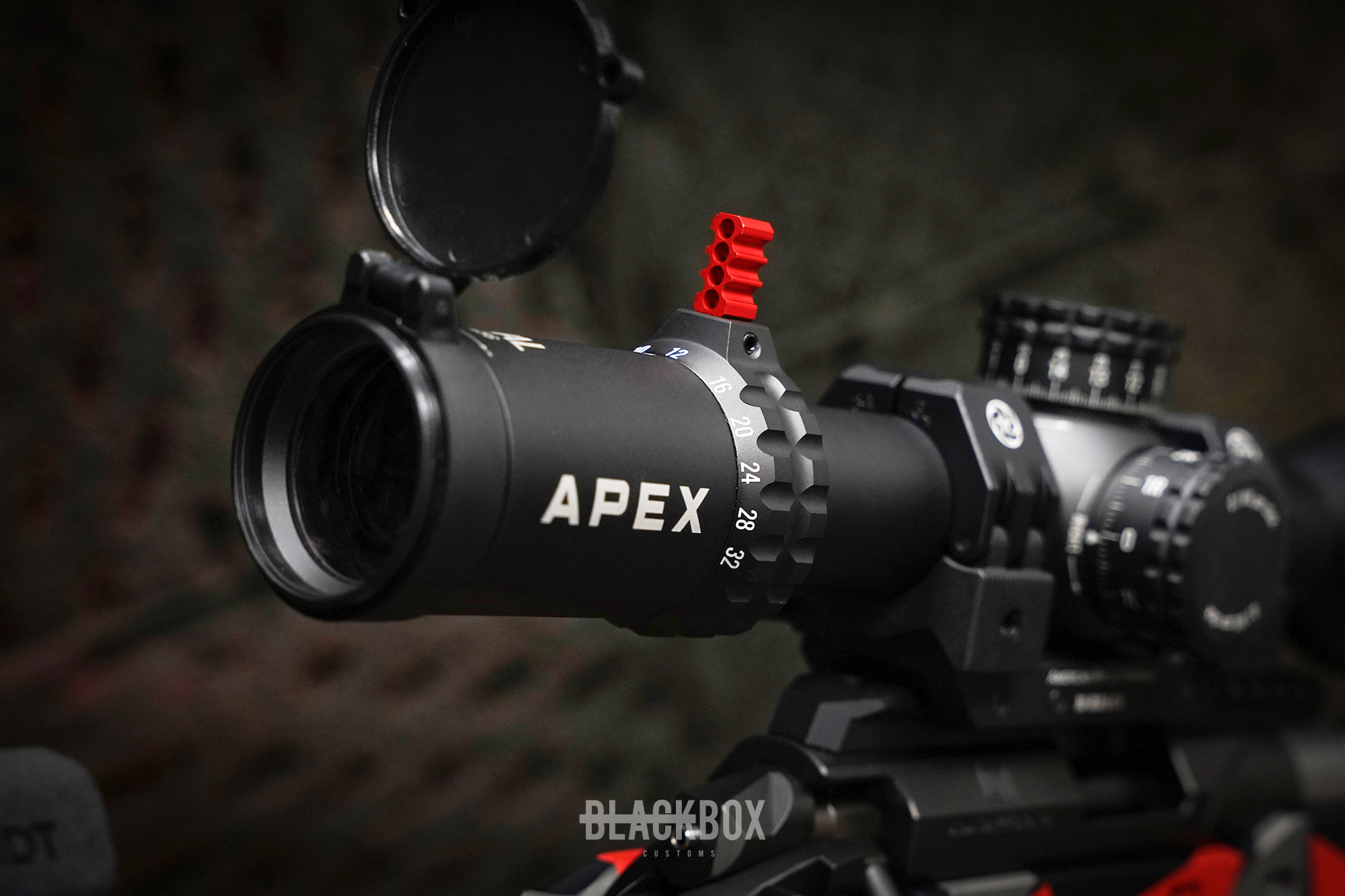 Splinter Camo Bolt Action featuring Firehouse Red | Cerakote