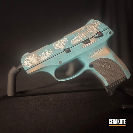 Powder Coating: S.H.O.T,Crushed Silver H-255,Patina,Ruger,AZTEC TEAL H-349