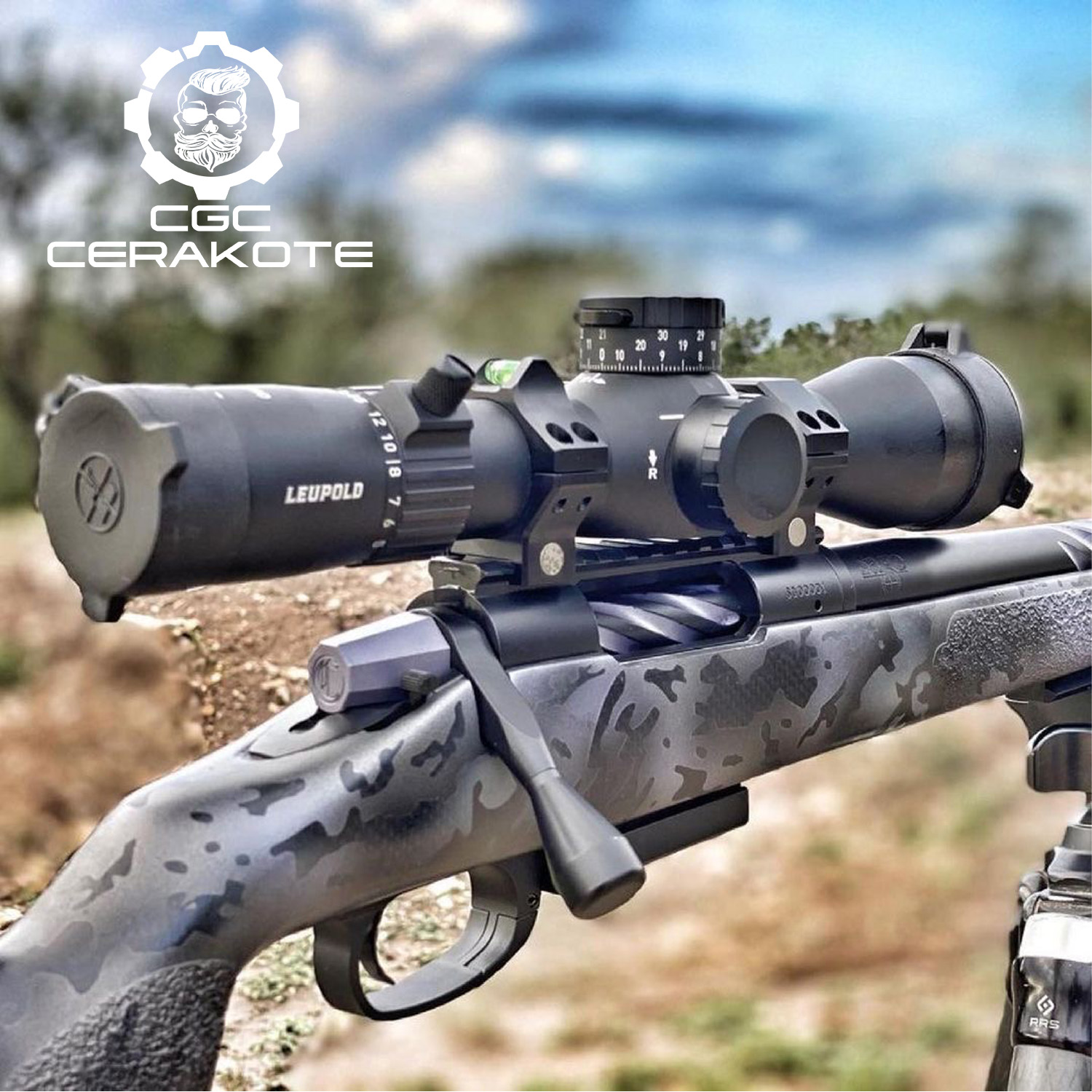 Sage Precision Rifle - Custom Tungsten Camo | Cerakote