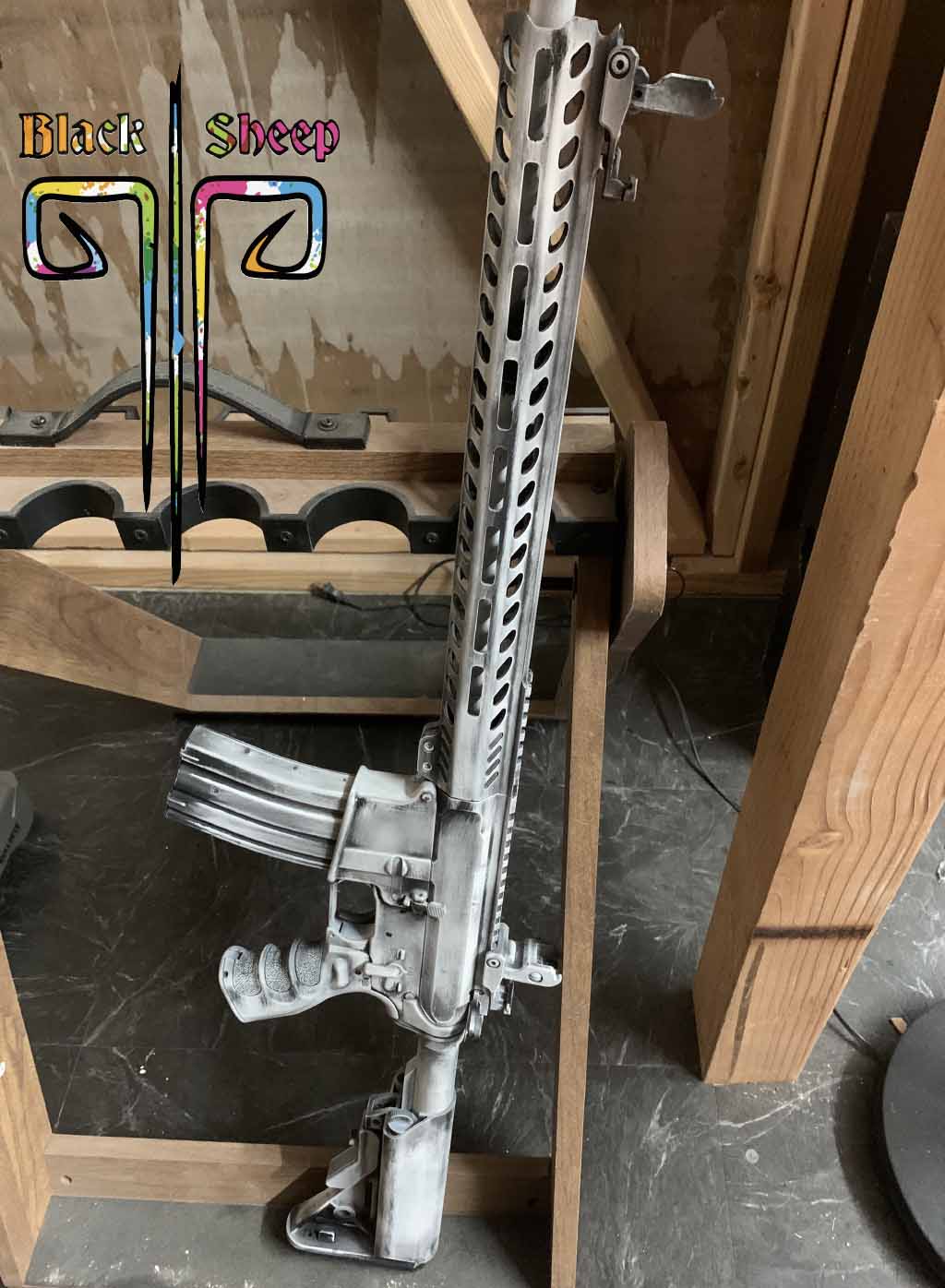 Custom Storm Rifle AR-15 Storm Trooper Themed Rifle w/ Micro Slick BCG | Cerakote