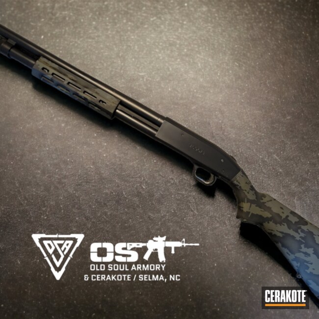 Mossberg 590a1 In Elite Blackout And Camo