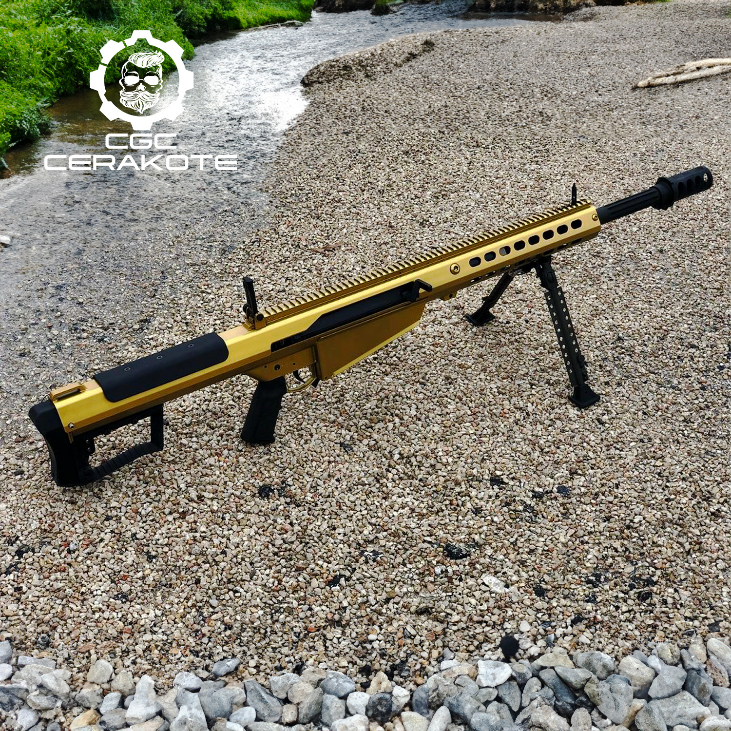 Barrett .50 Cal - Gold | Cerakote