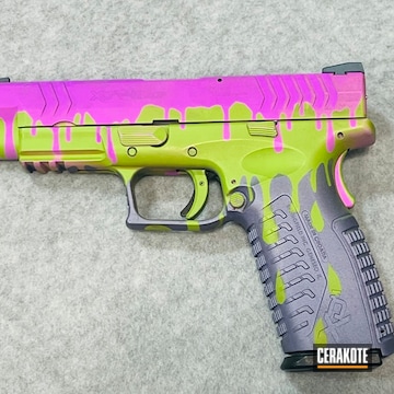Zombie Green, Crushed Orchid And Purplexed Glock 19