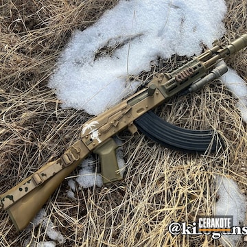 Kilo Guns Ak-104 Sbr Refinished In Custom Mixed Ral-8020 And Ral 7008