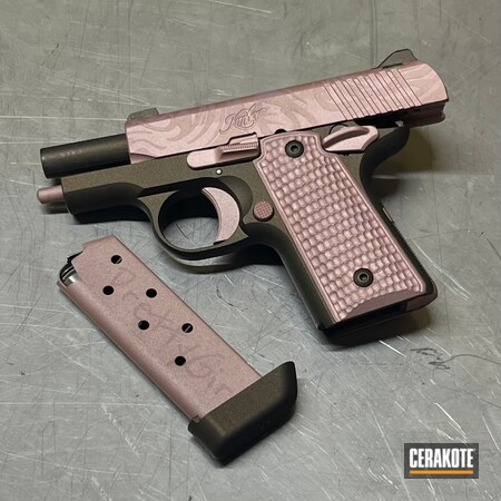 Powder Coating: ROSE GOLD H-327,Midnight Bronze H-294,PINK CHAMPAGNE H-311,.380 ACP,Kimber Micro Carry,Kimber 1911