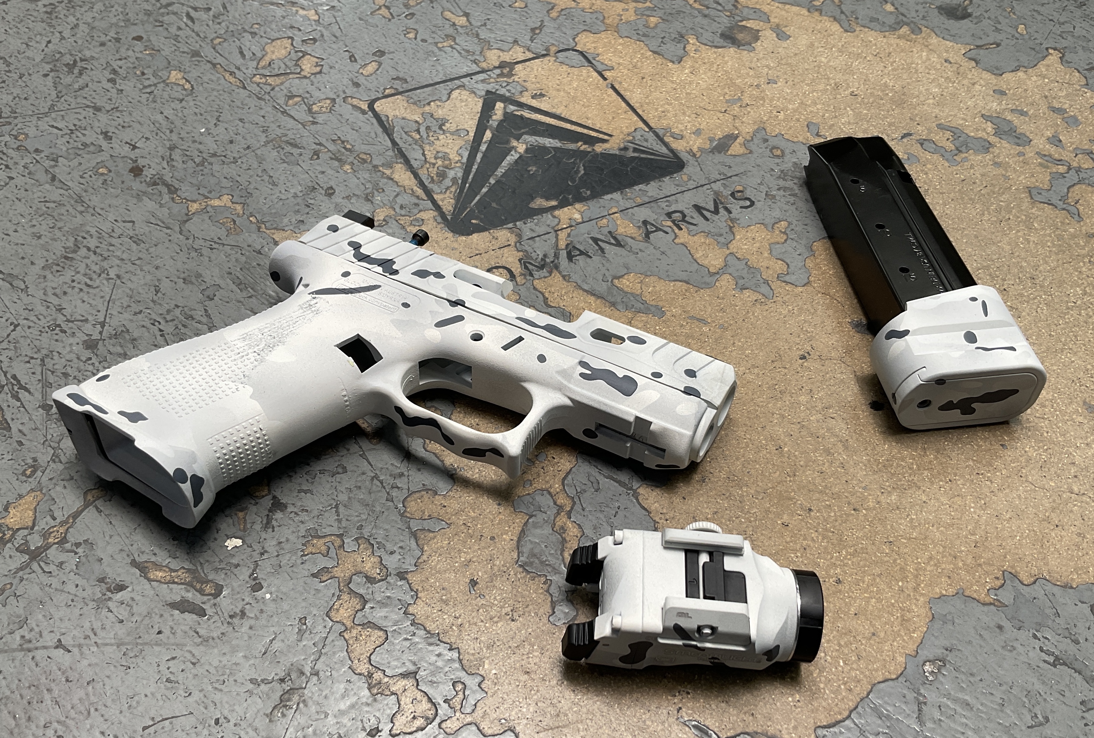 Winter Multicam using a Multicam® Dark Grey, Snow White and Battleship ...