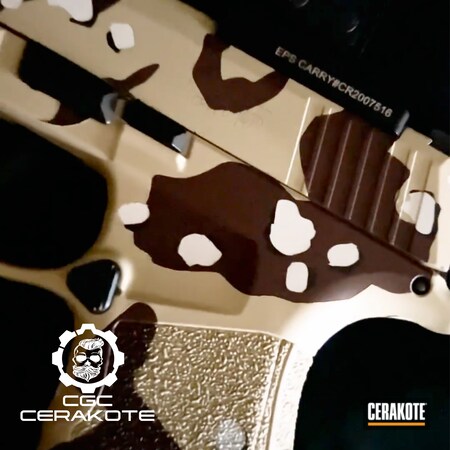 Powder Coating: Bright White H-140,Chocolate Brown H-258,Handgun Grips,Custom Pistol,Custom Handgun,Sig Sauer P365XL,Handguns,Pistol Frame,Handgun,Pistols,Sig Sauer P365,Pistol Barrel,S.H.O.T,Sig Sauer,Cerakote,Pistol Slides,Sig P365,sig 365xl,Sig,Coyote Tan H-235,TROY® COYOTE TAN H-268,Pistol Slide,Pistol,Handgun Frame,Certified Applicator