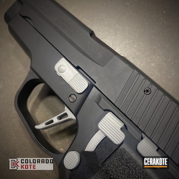 Sig Sauer P226 In H-146 Graphite Black And H-255 Crushed Silver