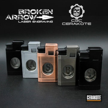 Custom Cerakoted And Laser Engraved Lighters