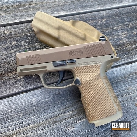 Powder Coating: NRA,S.H.O.T,Sig Sauer,Everyday Carry,Pistol,Custom Texture,TROY® COYOTE TAN H-268,Wilson Combat