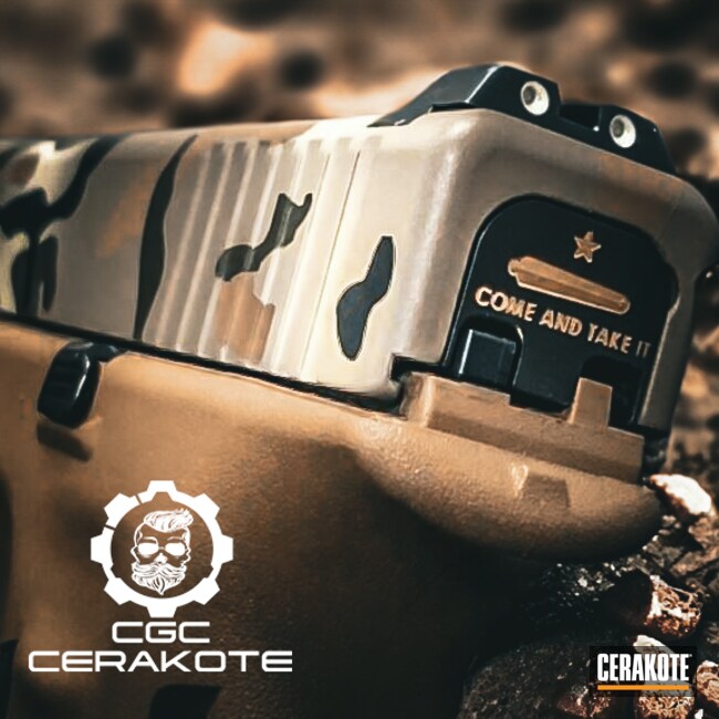 Cerakoted: MAGPUL® FLAT DARK EARTH H-267,Cerakote,MULTICAM® OLIVE H-344,Pistol,Pistol Slide,Pistol Slides,Custom Pistol,Glock 43,Pistol Barrel,BENELLI® SAND H-143,Glock,Handguns,GLOCK® FDE H-261,Pistols,Glock 19X,S.H.O.T,Custom Glock,Handgun Frame,Desert MultiCam,Certified Applicator,Glock 17,Pistol Frame,Handgun,Glock 19,MultiCam,Graphite Black H-146,Handgun Grips,Custom Handgun