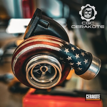 Usa Stars And Stripes Themed Turbo Housing