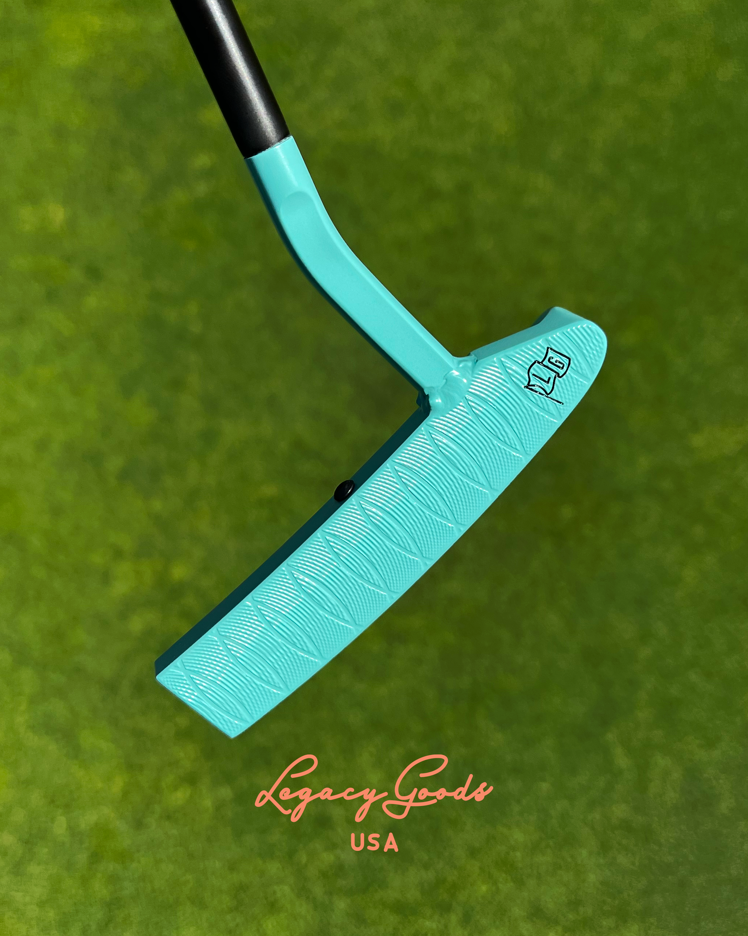 Legacy Goods CNC Milled Putter Coated in Robin's Egg Blue | Cerakote