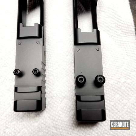 Powder Coating: Graphite Black H-146,Glock,Custom Milling,Milled,Custom Glock