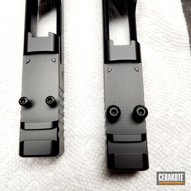 Cerakoted: Custom Milling,Custom Glock,Graphite Black H-146,Glock,Milled