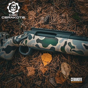 Bolt Action Rifle - Custom Cerakote And Camo
