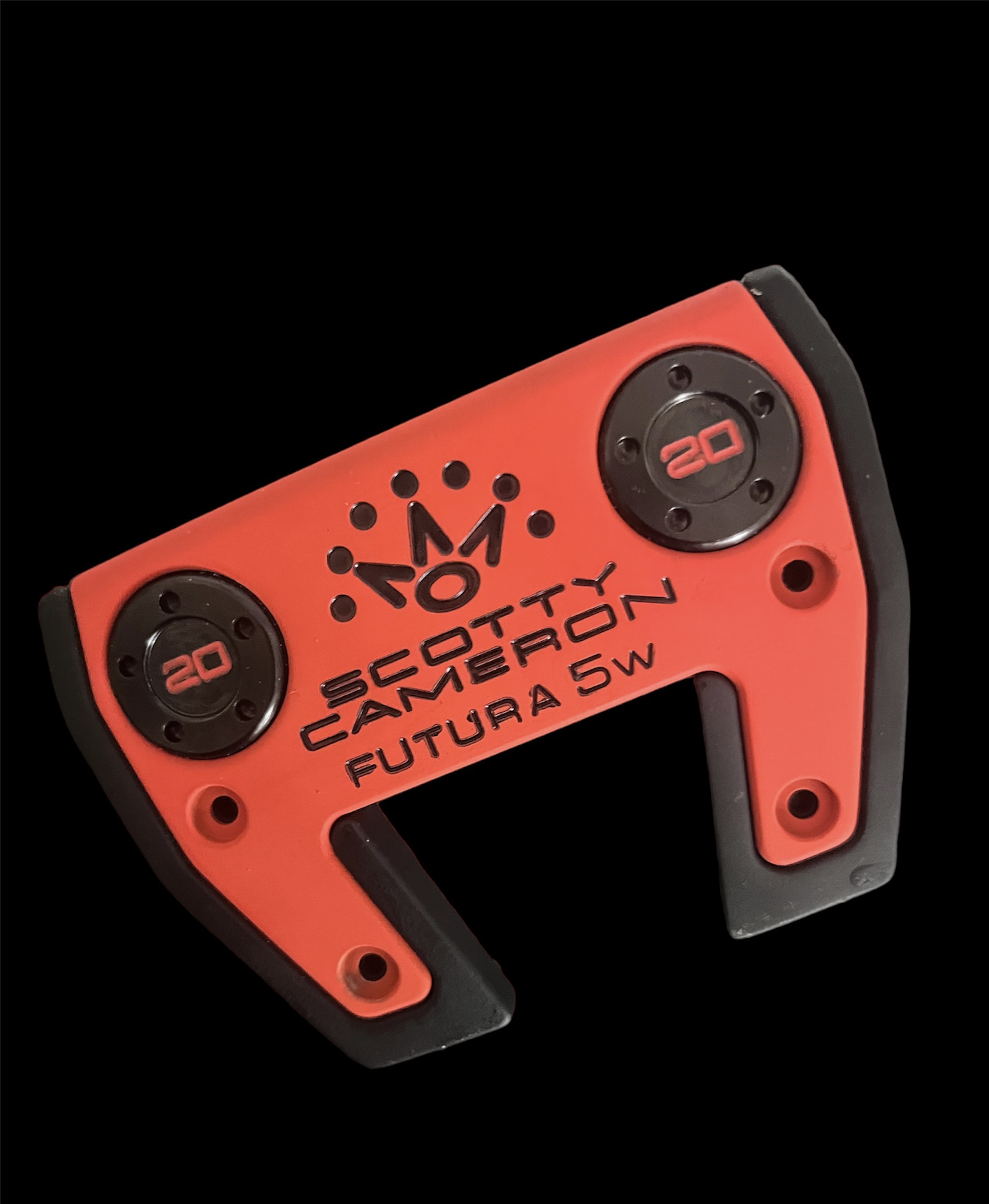Custom Orange Putter Scotty Cameron Putter coated in a Hunter Orange, Habanero Red and ...