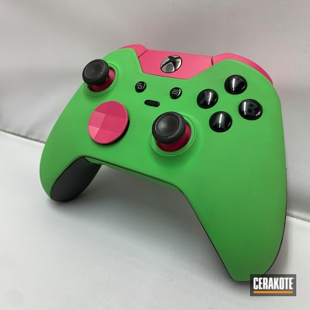 Powder Coating: SIG™ PINK H-224,Watermelon,Xbox Controller,Green Mamba H-351,Gaming,Video Games