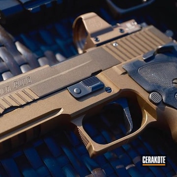 Sig Sauer P226 Coated With Cerakote In H-294 And H-148