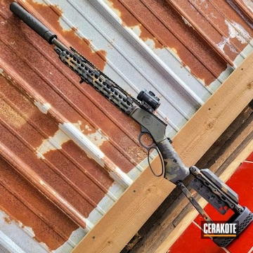 Henry Coated With Cerakote In H-264 And Hir-146