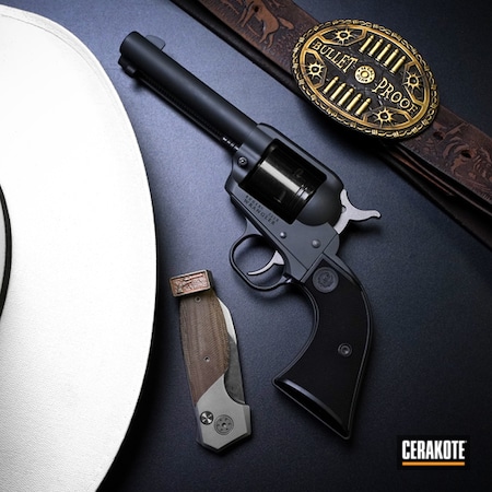 Powder Coating: Wrangler,S.H.O.T,Ruger Revolver,Revolver,Gun Metal Grey H-219