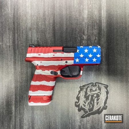 Powder Coating: Hidden White H-242,9mm,NRA Blue H-171,S.H.O.T,USMC Red H-167,Springfield Armory,American Flag,Red White And Blue,Hellcat,Distressed American Flag