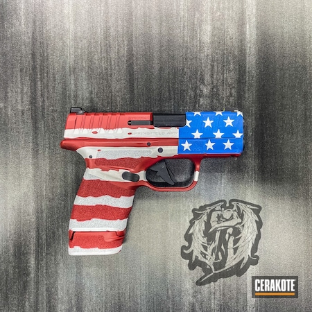Powder Coating: Hidden White H-242,9mm,NRA Blue H-171,S.H.O.T,USMC Red H-167,Springfield Armory,American Flag,Red White And Blue,Hellcat,Distressed American Flag