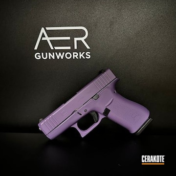 Glock Coated With Cerakote In Crushed Orchid