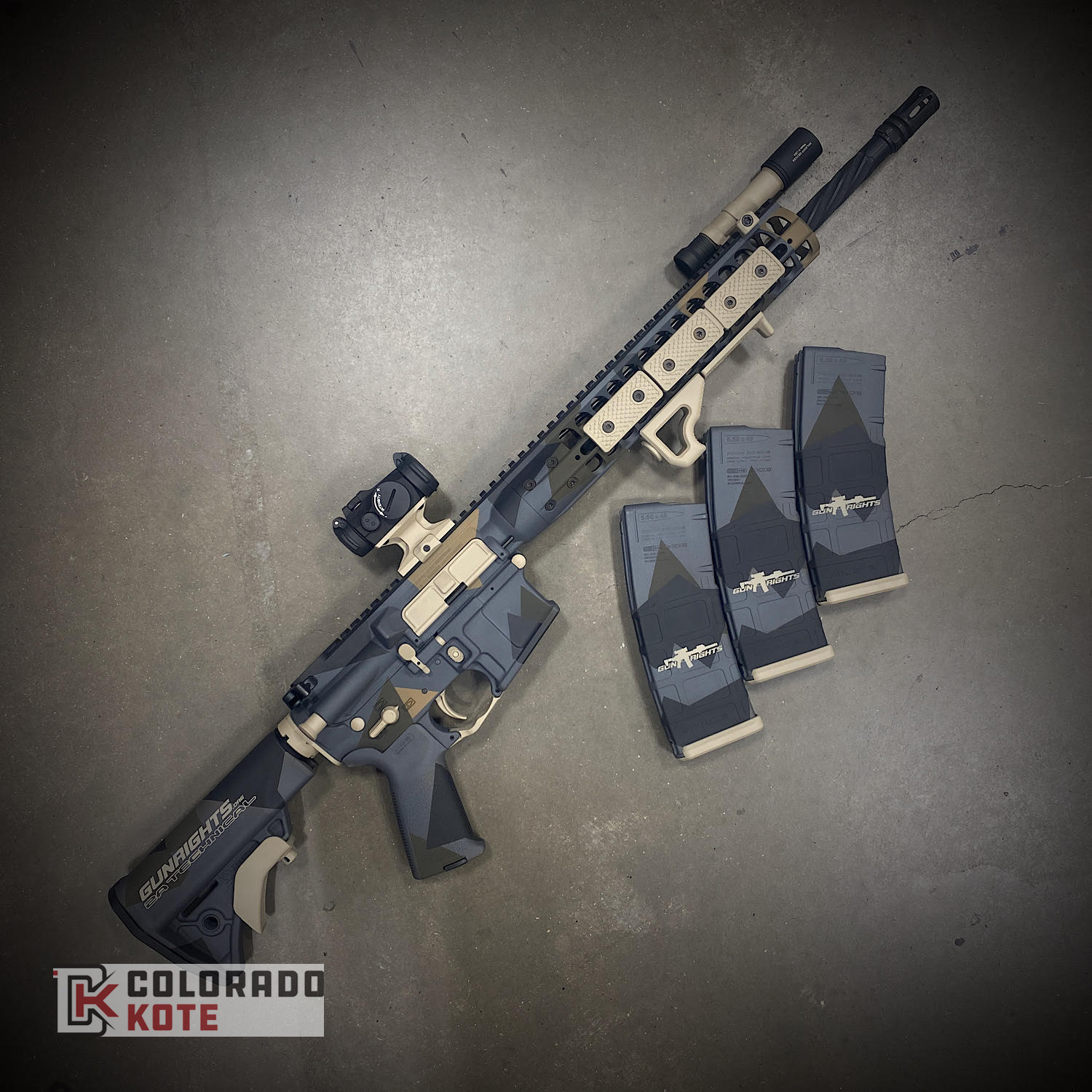 Lwrc In Splinter Camo featuring Barrett® Brown, Mcmillan® Tan, Magpul ...