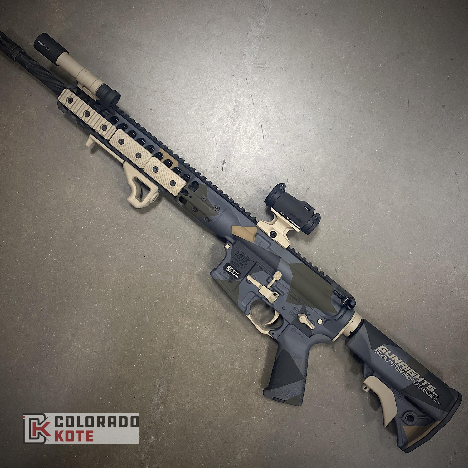 Lwrc In Splinter Camo featuring Barrett® Brown, Mcmillan® Tan, Magpul ...