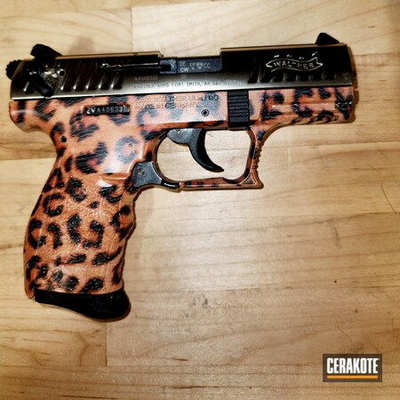 Powder Coating: S.H.O.T,Leopard Print,Hydrographics,Walther,Blush H-321,MATTE ARMOR CLEAR H-301,Pistol