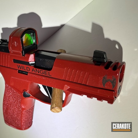 Powder Coating: Cerakote FX RIOT FX-107,Crimson H-221,Pistol,USMC Red H-167