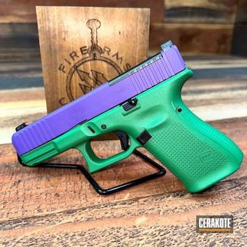 Squatch Green And Bright Purple Glock