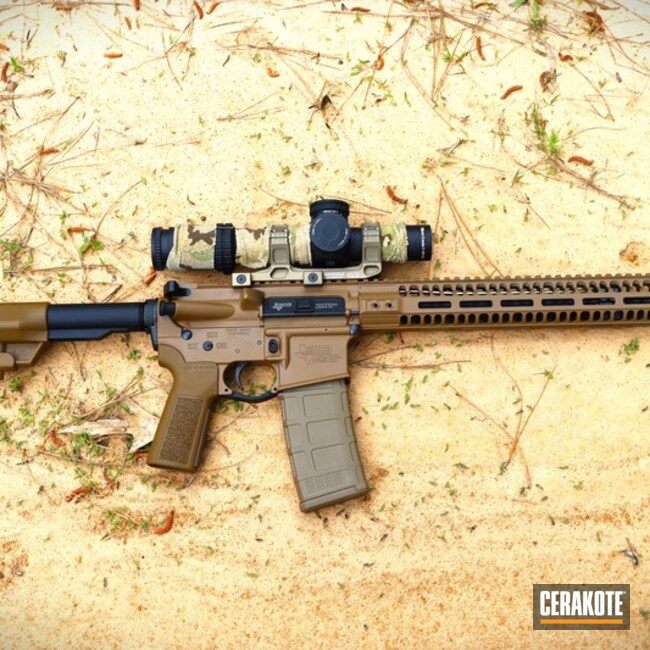 903 Tactical Battle Rifle Coated With Cerakote In Troy® Coyote Tan