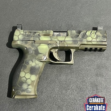 Walther Coated With Cerakote In H-343, H-146 And H-236