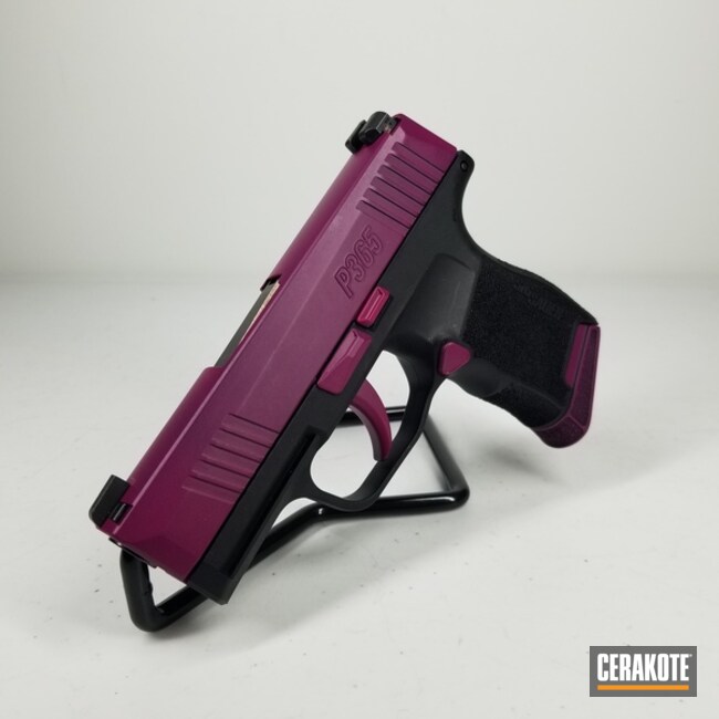 Sig Sauer P365 Coated With Cerakote In H-348