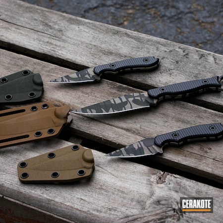 Powder Coating: Mil Spec O.D. Green H-240,Bottomland,Hunting Knife,neck knife,Fixed-Blade Knife,Armor Black H-190,Fixed Blade,MCMILLAN® TAN H-203,Mossy Oak Bottomland